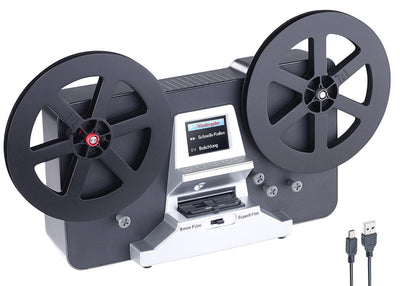 Somikon Filmscanner: HD-XL-Film-Scanner & -Digitalisierer für Super 8 & 8 mm, bis 7'-Rollen (Filmdigitalisierer, Filmscanner 8mm, Filmdigitalisierung)
