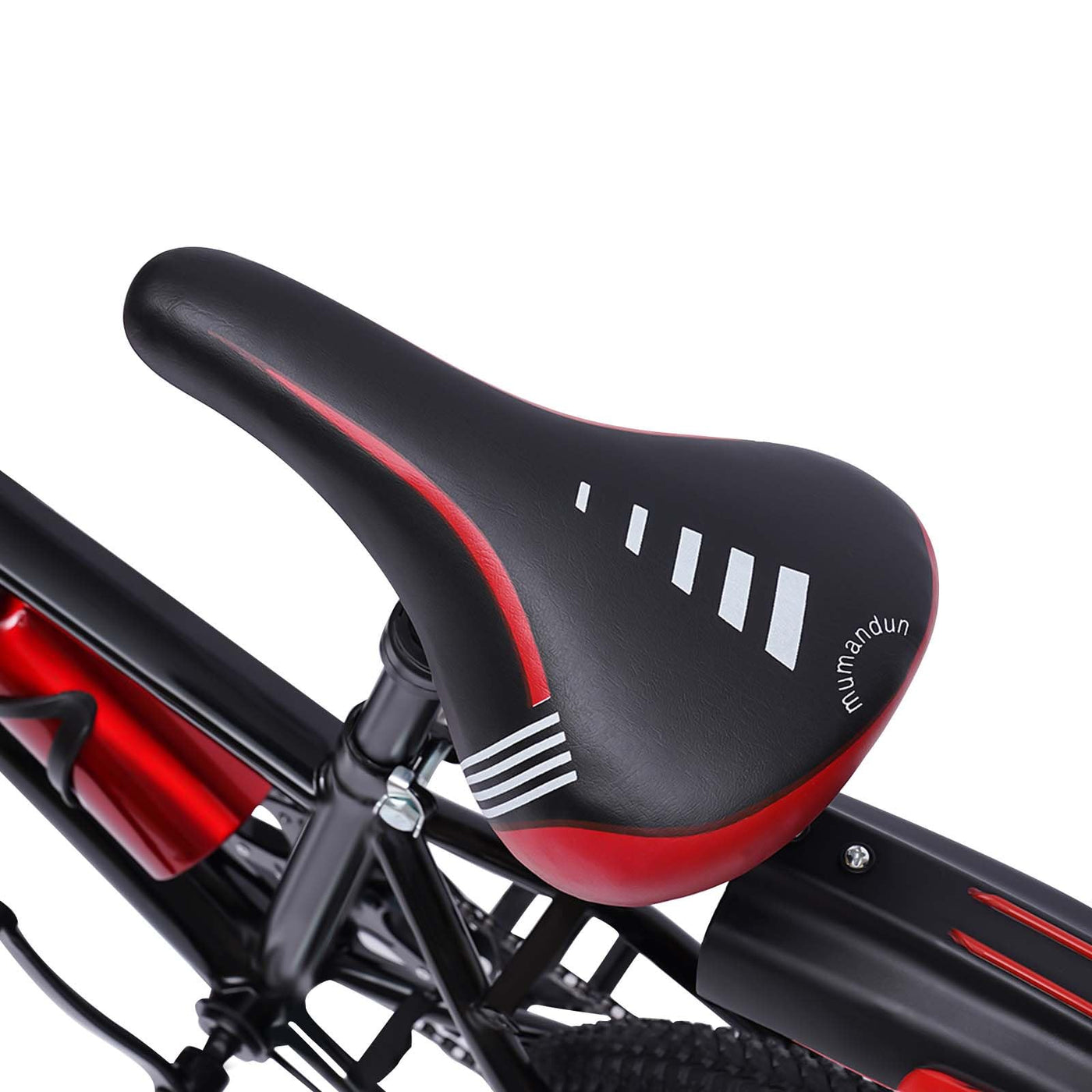 MIIWWOWO Fahrräder für Kinder im Alter von 9-12 Jahren 20 Zoll Kinder Mountainbike 7-Gang Kinderfahrrad Fahrrad mit Schutzblechen Federgabel Carbonstahl Höhenverstellbar (Rot)