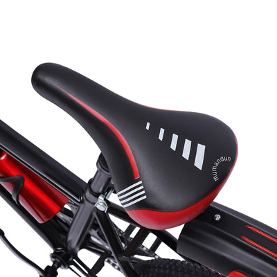 MIIWWOWO Fahrräder für Kinder im Alter von 9-12 Jahren 20 Zoll Kinder Mountainbike 7-Gang Kinderfahrrad Fahrrad mit Schutzblechen Federgabel Carbonstahl Höhenverstellbar (Rot)