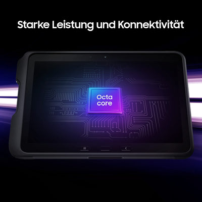 Samsung Galaxy Tab Active4 Pro 5G Enterprise Edition, robustes 10,1 Zoll Android Tablet, 128 GB, 7.600 mAh Akku, Business Tablet, Black