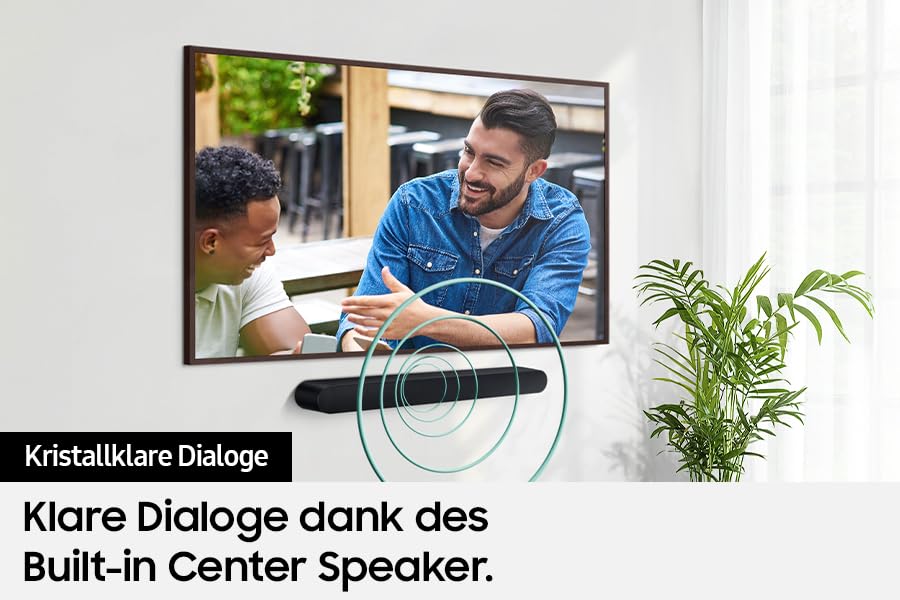 Samsung HW-S66GD 3.1-Kanal All-in-one Soundbar für TV-Geräte, Bluetooth-Lautsprecher mit kabellosem Dolby Atmos 5.0 / DTS Virtual:X, Q-Symphony, Adaptive Sound Lite [2024]