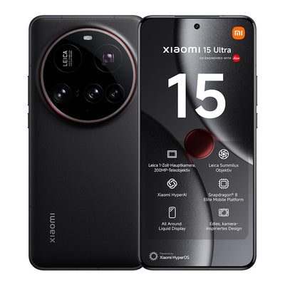 Xiaomi 15 Ultra Smartphone, 16+512GB, Weiß, Handy ohne Vertrag, 100mm 200MP Leica Kamera, 120Hz WQHD+ AMOLED Display, Snapdragon 8 Elite, 5410mAh, 90W HyperCharge, Xiaomi Hyper AI, Dual-SIM