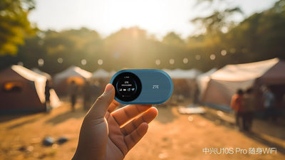 ZTE U10S Pro Blue, 4G+LTE Mobile Wi-Fi 6, freigeschalteter, kostengünstiger tragbarer Reiserouter, verbindet 32 Geräte, 3000 mAh, 10 Stunden Akkulaufzeit, läuft in Allen weltweiten Netzwerken