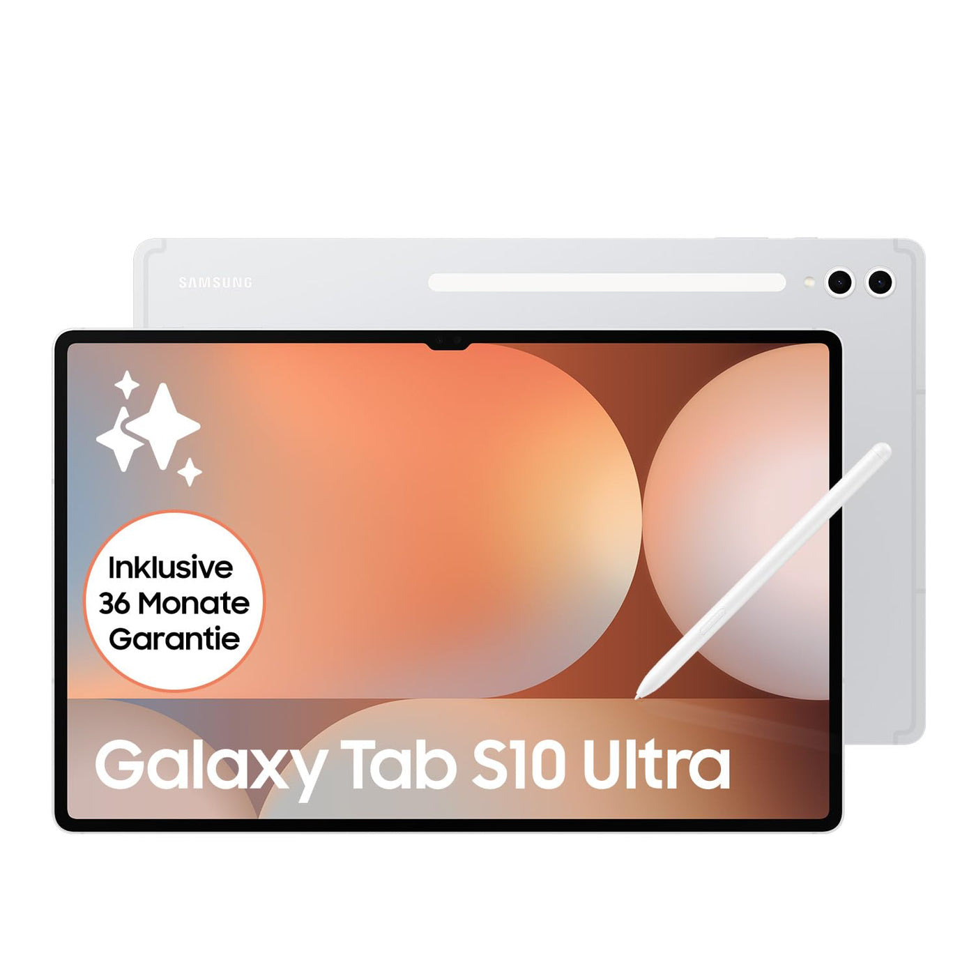 Samsung Galaxy Tab S10 Ultra AI Tablet, Android Tablet, 12 GB RAM, 256 GB Speicher, AMOLED-Display, Antireflexionsbeschichtung, Inkl. S Pen, WiFi, Platinum Silver, 36 Monate Herstellergarantie