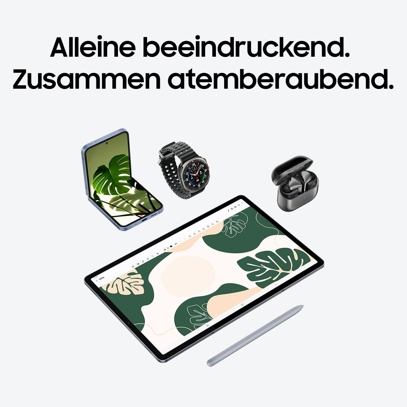 Samsung Galaxy Tab S10+ AI Tablet, Android Tablet, 12 GB RAM, 512 GB Speicher, AMOLED-Display, Antireflexionsbeschichtung, Inkl. S Pen, WiFi, Moonstone Gray, 36 Monate Herstellergarantie