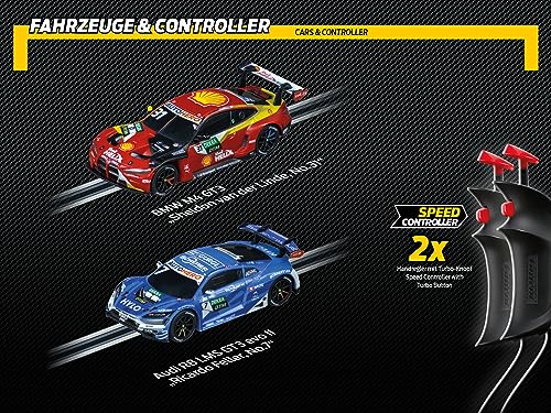 Carrera - 20062561 - DHigh Speed I Digitale Rennbahn I Fahre das Rennauto des 2022er Champions I 63 Meter Strecke mit Rundenzähler und Turbo-Boost I Originalgetreue Fahrzeuge Maßstab 1:43