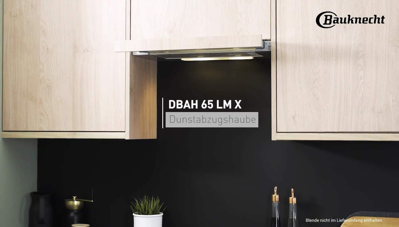 Bauknecht DBAH 65 LM X Dunstabzugshaube Flachschirm / 60cm / Für Abluft- und Umluftbetrieb geeignet / 85,8 kWh / LED / 3 Leistungsstufen / Energieeffizienzklasse D