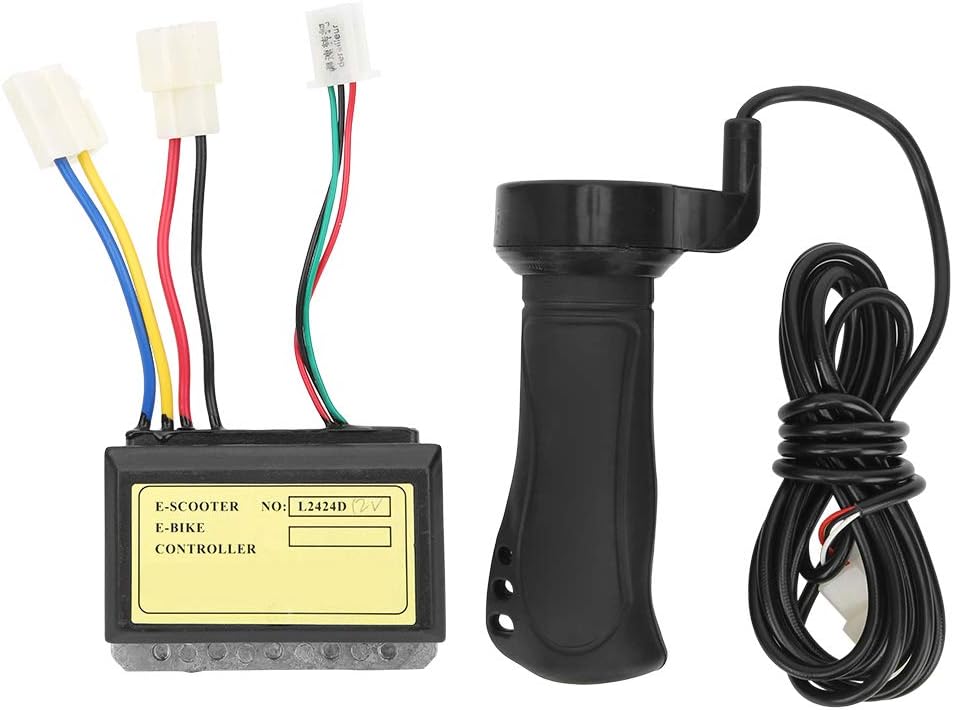 Keenso E-Bike-Controller-Set 12V 250W 3-Draht-Bürsten-Controller Erweiterter Kabel-Handgriff-Set Elektrischer Fahrradlenker