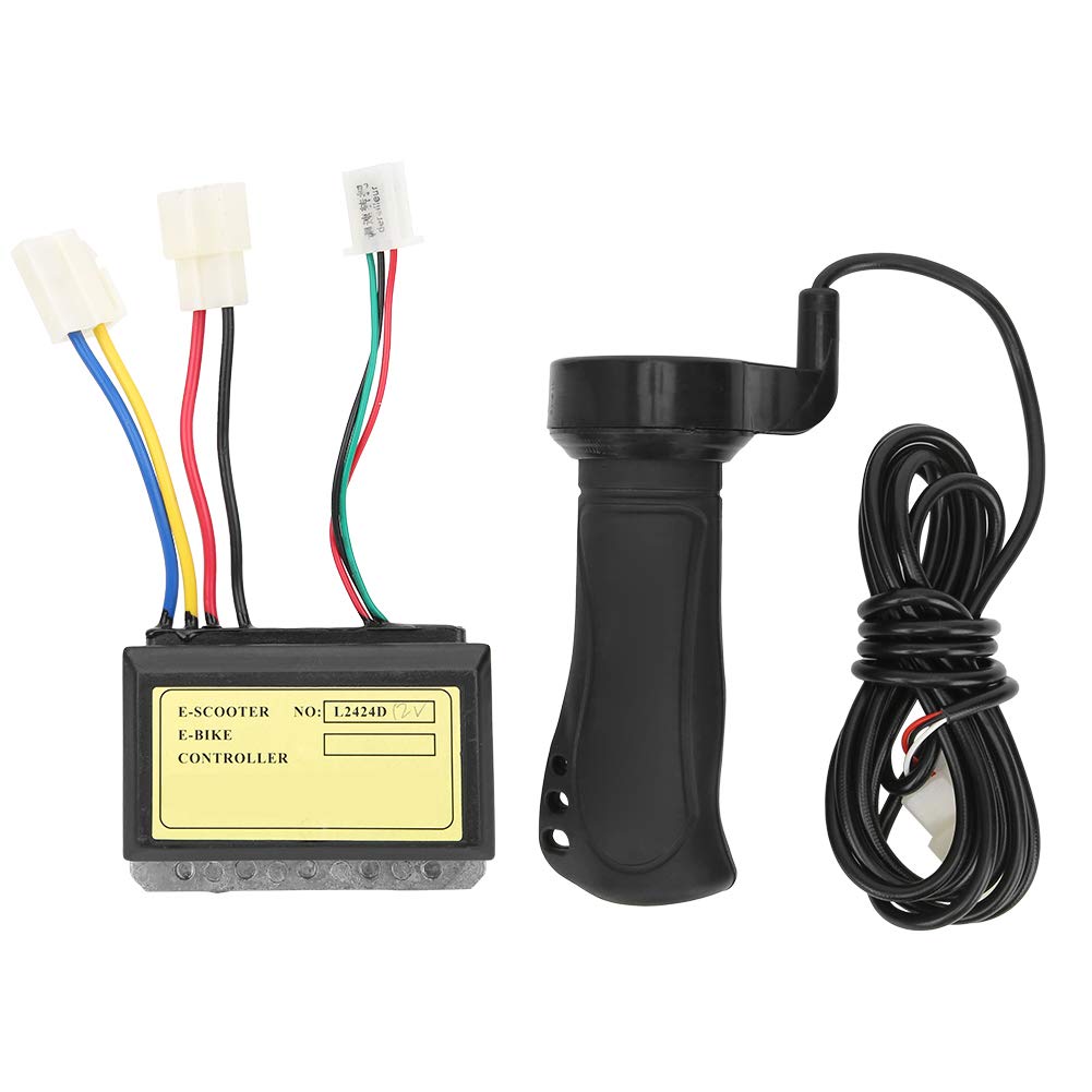 Keenso E-Bike-Controller-Set 12V 250W 3-Draht-Bürsten-Controller Erweiterter Kabel-Handgriff-Set Elektrischer Fahrradlenker
