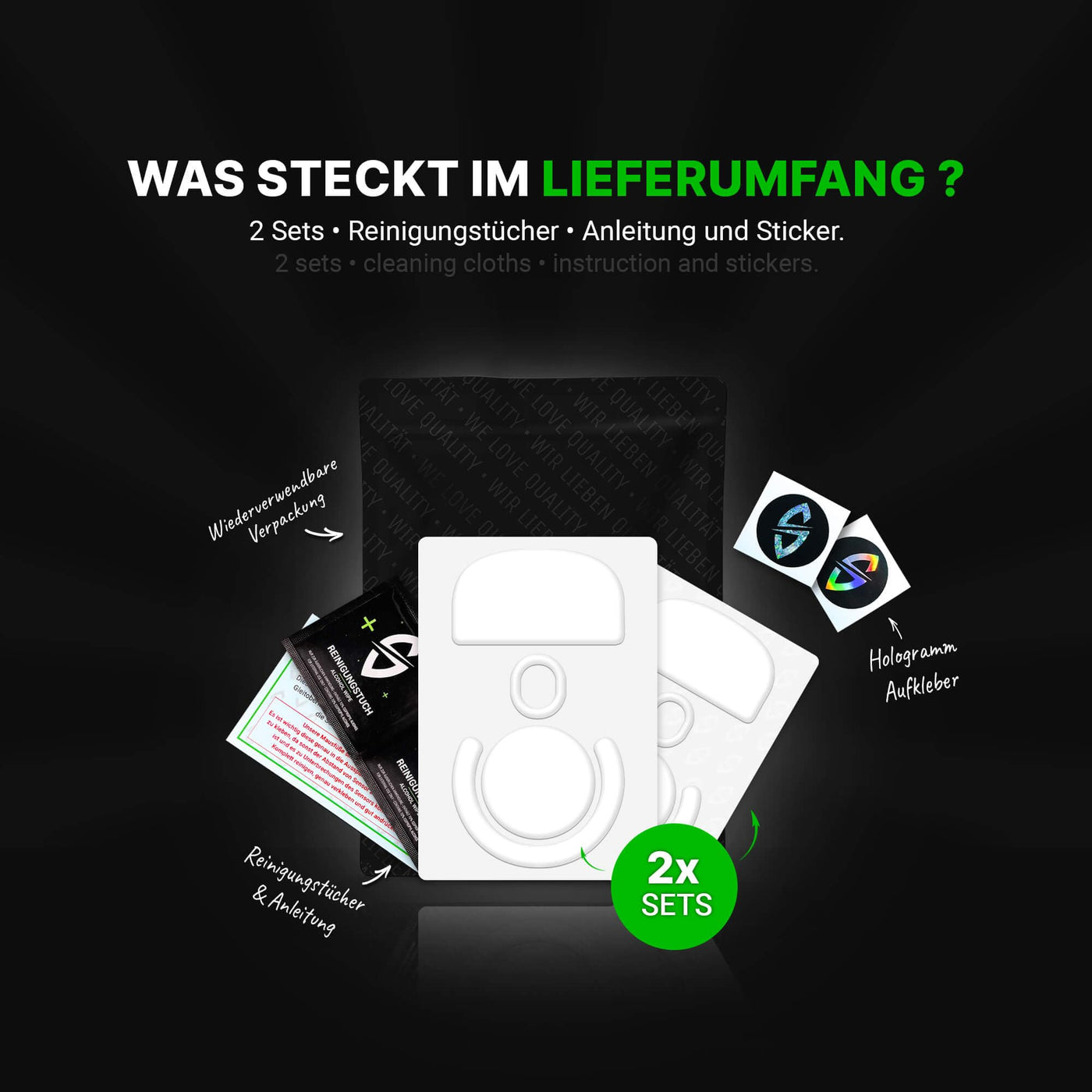 SensoryBoost DPS Glides (2er Set) für Logitech G PRO X Superlight - Ultra Schnell, Abgerundet, Niedrige Reibung, Hochwertig, Langlebig - Ersatz-Mausfüße, Skates - Gaming Maus Upgrade Zubehör