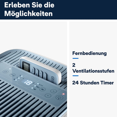 De'Longhi Pinguino Compact ES72 YOUNG, Mobiles Klimagerät, 8.300 BTU/h, für Räume bis zu 60m3, Entfeuchtungsfunktion, 24-Stunden-Timer, Energieeffizienzklasse A, Weiß