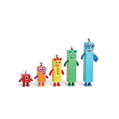 Learning Resources Numberblocks-Freunde Eins bis Fünf, Offizielles Sammelspielzeug, enthält die Numberblocks Eins, Zwei, DREI, Vier & Fünf, perfekt zum Aufstellen & mit beweglichen Armen