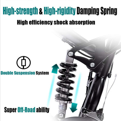 Wmmner 26 Zoll Mountainbikes Mit Doppelfederung Für Erwachsene Männer Frauen, Fettreifen Anti-Rutsch Mechanische Scheibenbremsen Mountainbike, All Terrain High Carbon Steel Bike, Rot, 27 Geschwindigke