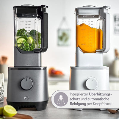 SPRINGLANE Hochleistungsmixer Hanno – Smoothie Maker 2000 W 32000 U/min mit Selbstreinigungsfunktion – inkl. Rezeptheft & Stößel