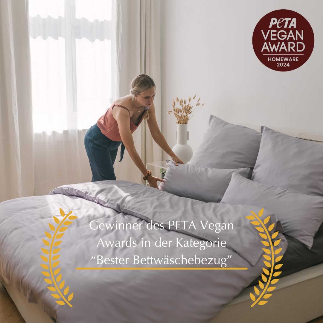 AGA.PIE Bambus Lyocell Bettwäsche-Set 135x200 + 80x40 cm - Salbei-Grün, 100% Bio Oeko-Tex 100, für Allergiker, Antibakteriell, Ganzjahres-Bettwäsche, Atmungsaktiv, Geruchshemmend, Besonders sanft