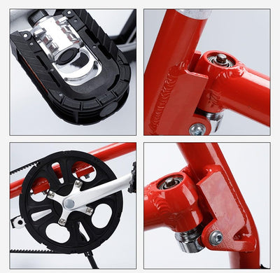 Kcolic Ultraleichtes Mini Faltrad, 16-Zoll Fahrrad, Tragbares Outdoor U Bahn Transportfahrzeug, Faltbares Fahrrad Für Männer Und Frauen B,16inch