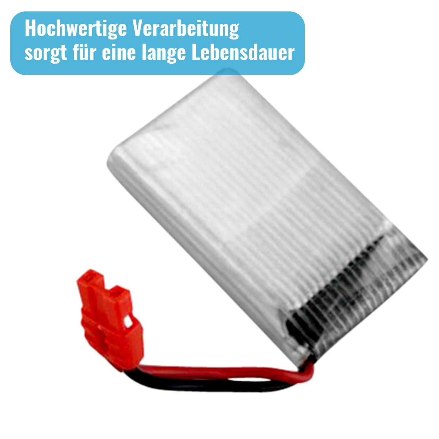 3.7V 1200-mAh 1S Li-Po Akku Syma HC Stecker u. MX2.0 2P Molex Adapter, Lithium-Polymer Batterie, Kompatibel mit X5HC X5HW X5SW X5SC-1, RC Quadcopter, Drohne, Auto, Hubschrauber, Spielzeug, Beleuchtung