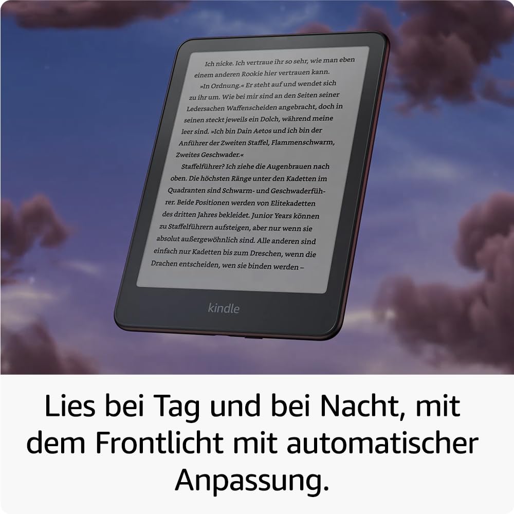 Amazon Kindle Paperwhite Signature Edition (32 GB) – Unser schnellster Kindle, mit Frontlicht mit automatischer Anpassung, kabellosem Aufladen und wochenlanger Akkulaufzeit –jadegrün metallic