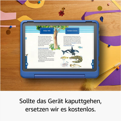Fire HD 10 Kids Pro-Tablet (Neueste Generation), für Kinder ab dem Grundschulalter | 10-Zoll-Display, lange Akkulaufzeit, Kindersicherung und dünne Hülle | Version 2023, 32 GB, Sternennebel-Design