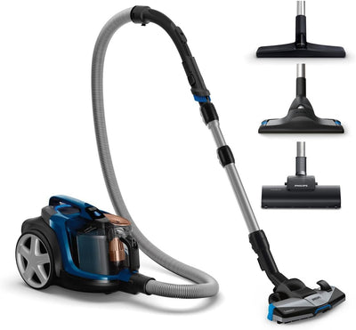 Philips PowerPro Expert Beutelloser Staubsauger – Kompakt, 900-W-Motor, PowerCyclone 8 Technologie für starke Saugleistung, Multi-Oberflächen-Reinigung, Allergy Lock, Super Turbo Bürste (FC9745/09)