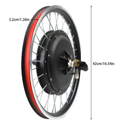 YyanLAK Elektrofahrrad Umbausatz, 20 Zoll 48V 1000W Laufradsatz Ebike, Elektrofahrrad Hinterrad Ebike LED Nabenmotor Umbausatz