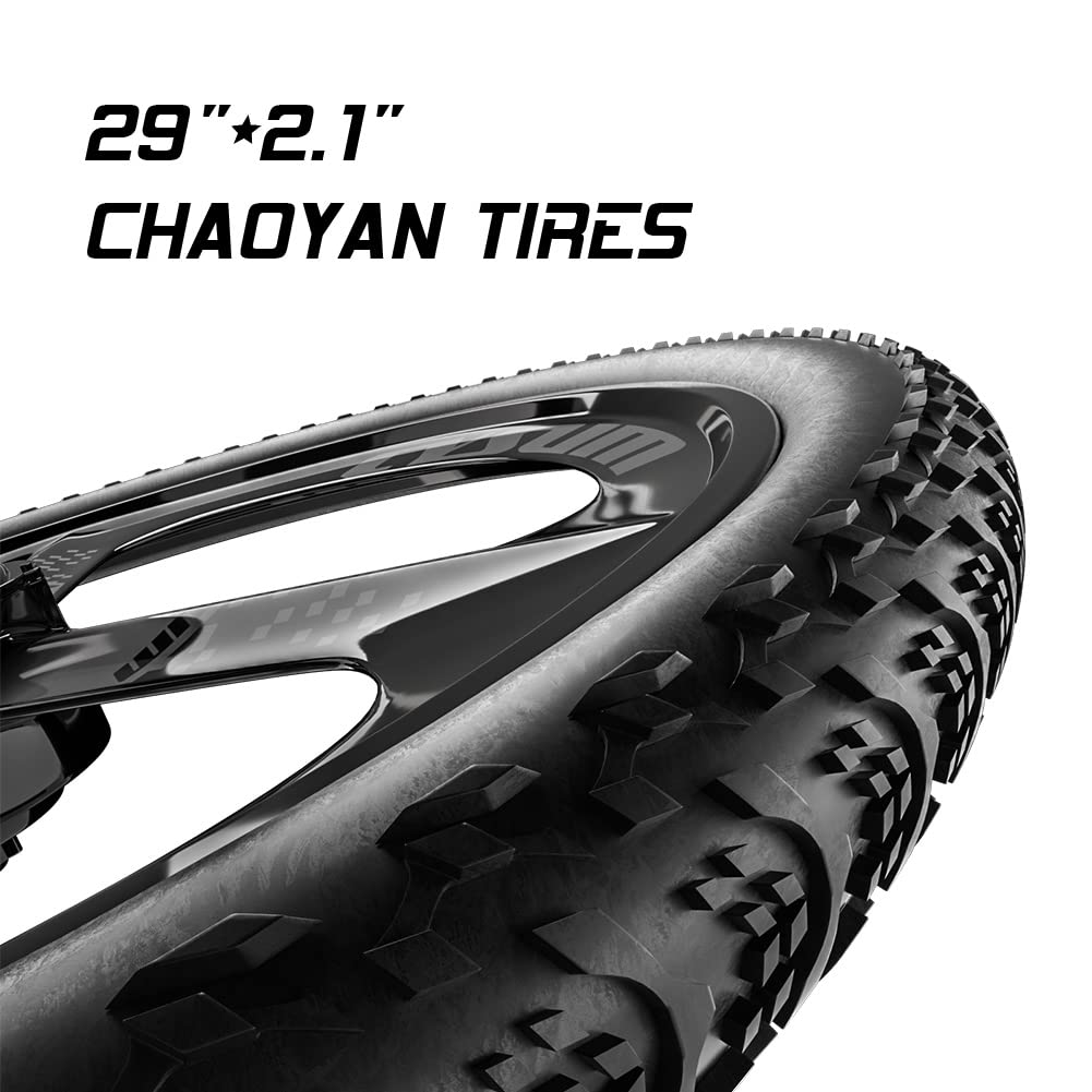 cysum Speedy E-Bike Damen Herren, 27,5/29 Zoll E-Mountainbike, Elektrofahrrad mit 48V14Ah Wechselakku, 100km Reichweite, 25km/h, Hydraulische Scheibenbremse (29'' GRÜN)