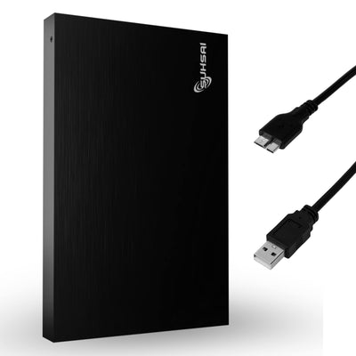 SUHSAI 500 GB tragbare Externe Festplatte, Pocket Backup HDD, 2,5 Zoll Externe Datenspeicher-Festplatte, USB 3.0-Festplatte, kompatibel für Gaming-PC, Mac, Laptop, Xbox, Xbox One – Schwarz