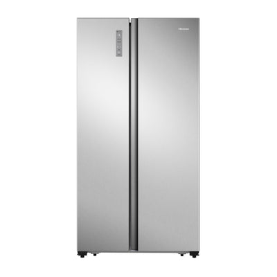 Hisense RS677N4ACC Side by Side Kühl-Gefrierkombination, 179cm, 519 Liter Gesamtkapazität, Multi Air Flow, LED Display, EEK: C, Electronic Touch Control, Inox Look
