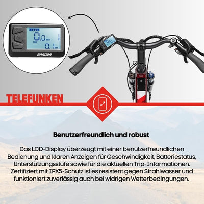 TELEFUNKEN E-Bike Damen Elektrofahrrad Alu 28 Zoll mit 24-Gang Shimano Acera Kettenschaltung, Pedelec Trekkingrad mit Hinterrad-Motor 250W 11,6 Ah, 36V Akku, XC940 Expedition