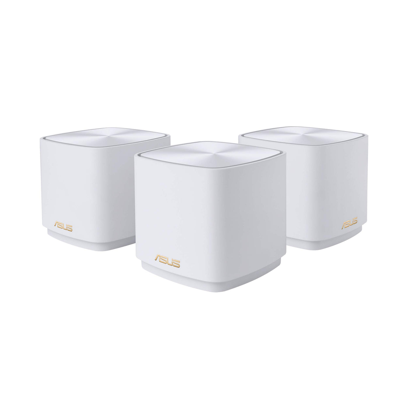 ASUS ZenWiFi XD4 Plus 3er Set AX1800 Whole-Home Mesh WiFi 6 System kombinierbarer Router (bis zu 445m² Abdeckung, AiMesh, AiProtection, Wandbefestigung, App Steuerung) weiß