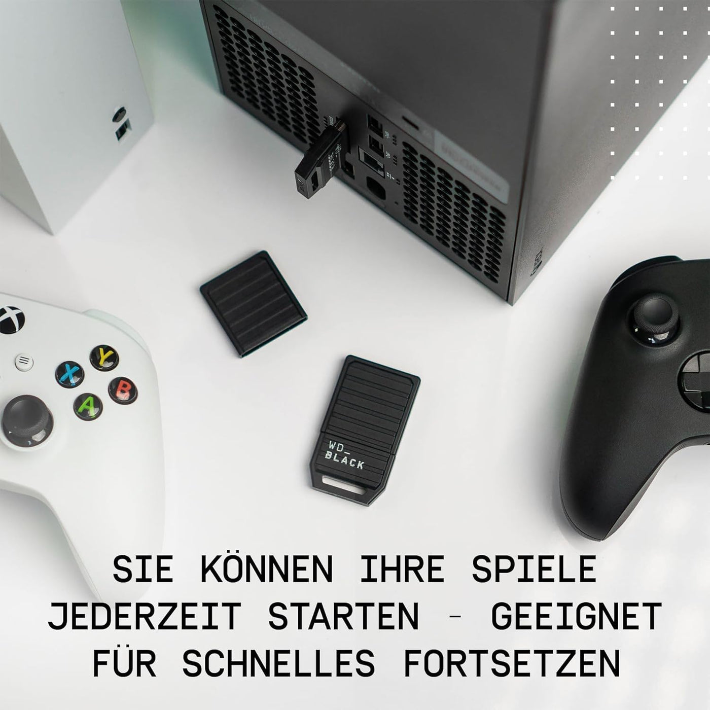 WD_BLACK C50-Erweiterungskarte für Xbox 1 TB (offiziell lizenziert für Xbox, Xbox Velocity Architecture, Plug-and-Play, mehr Titel speichern) Schwarz