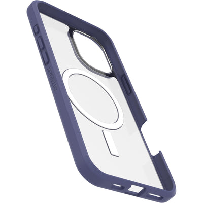 OtterBox Sleek Series MagSafe Hülle für iPhone 16 Plus, stoßfest, sturzsicher, ultraschlank, schützende Hülle, Getestet nach Militärstandard, Transparent/Lila, Keine Einzelhandelsverpackung