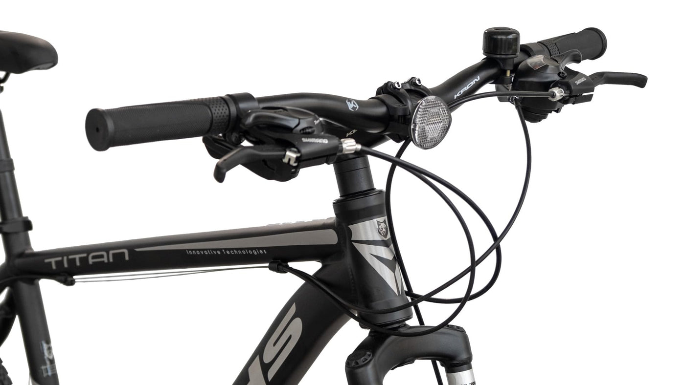 LUCHS Titan – Sportliches MTB mit 21-Gang-Schaltung, Scheibenbremsen & Aluminiumrahmen | 27,5" & 29" Zoll | Für Jungen & Herren - Mountainbike, Jungen & Herren Fahrrad (Grau, 29" Zoll)