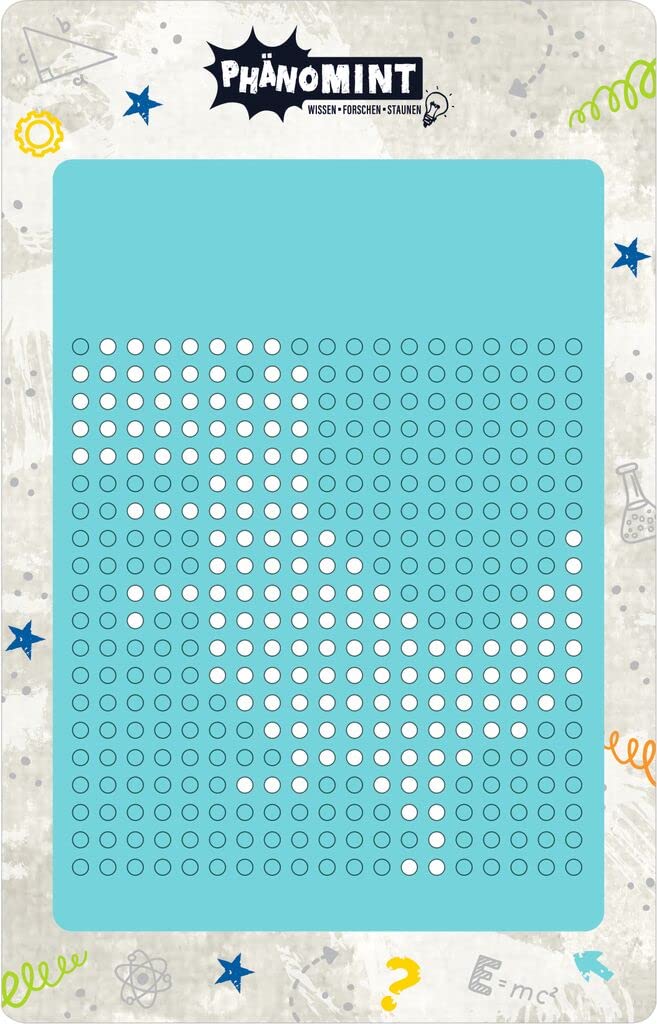 moses. 30340 PhänoMINT Magnet-Zaubertafel – Zum Kreieren von magischen Bildern, Magnetische Zeichentafel mit Vorlagen, Kreativ-Set für Kinder, Tafel & Stift, Türkis