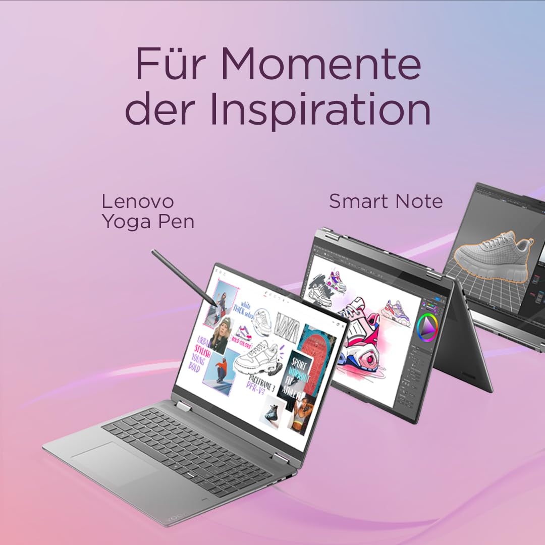 Lenovo Yoga 7i 2-in-1 AI Laptop | Copilot+ PC | 14" 2.8K OLED | Intel Core Ultra 7 | 16GB RAM | 512GB SSD | Intel Arc Grafik | Win11 | QWERTZ | inkl. Yoga Pen | 3 Jahre Garantie Exklusiv bei Amazon