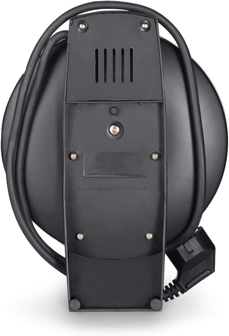 Cloer 1620 Waffeleisen für klassische Herzwaffeln, 930 W, Waffelgröße 15,5 cm, stufenlos wählbarer Bräunungsgrad, schwarz