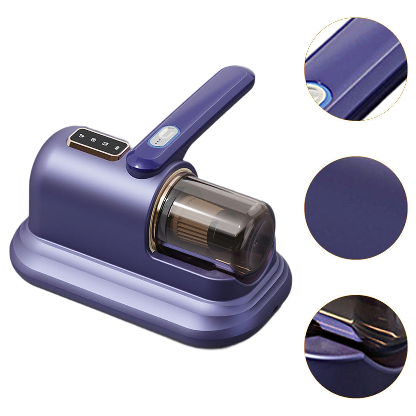 LOVIVER Matratzenreiniger, Staubentfernung, Sofa-Reinigungsmaschine, kabelloser Staubsauger, Staubentferner, Handstaubsauger für Kissen, Blau Und Violett