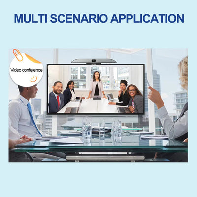 SKYSHL Ultra-HD 4K Kamera für Videokonferenzen 8 MIC Webcam Videokonferenzsystem mit Rauschunterdrückung,AI Tracking, Autofokus, Digitalzoom, für Besprechungsräume/Spiele/Unterricht/Streaming-VCC4K