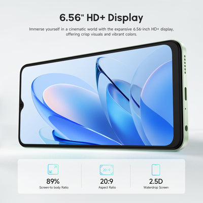 Ulefone Note 19 Smartphone Ohne Vertrag 6GB+64GB/512GB SD, Octa Core, Android 14, 5000mah Handys, 6,52 Zoll HD+ Handy Günstig, 8MP+5MP, 4G Dual SIM Handy Ohne Vertrag Face ID GPS OTG 2 Jahr Garantie