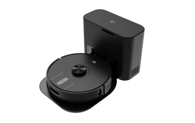 aeco VacuBot X5 PLUS Saug/Wischroboter & Absaugstation 5000Pa Saugkraft/LDS Navigation/120m²Saug- & 100m²Wischbereich/160min Akkulaufzeit/18mm Hindernisüberwindung/Infrarot Fernbedienung/App-Steuerung
