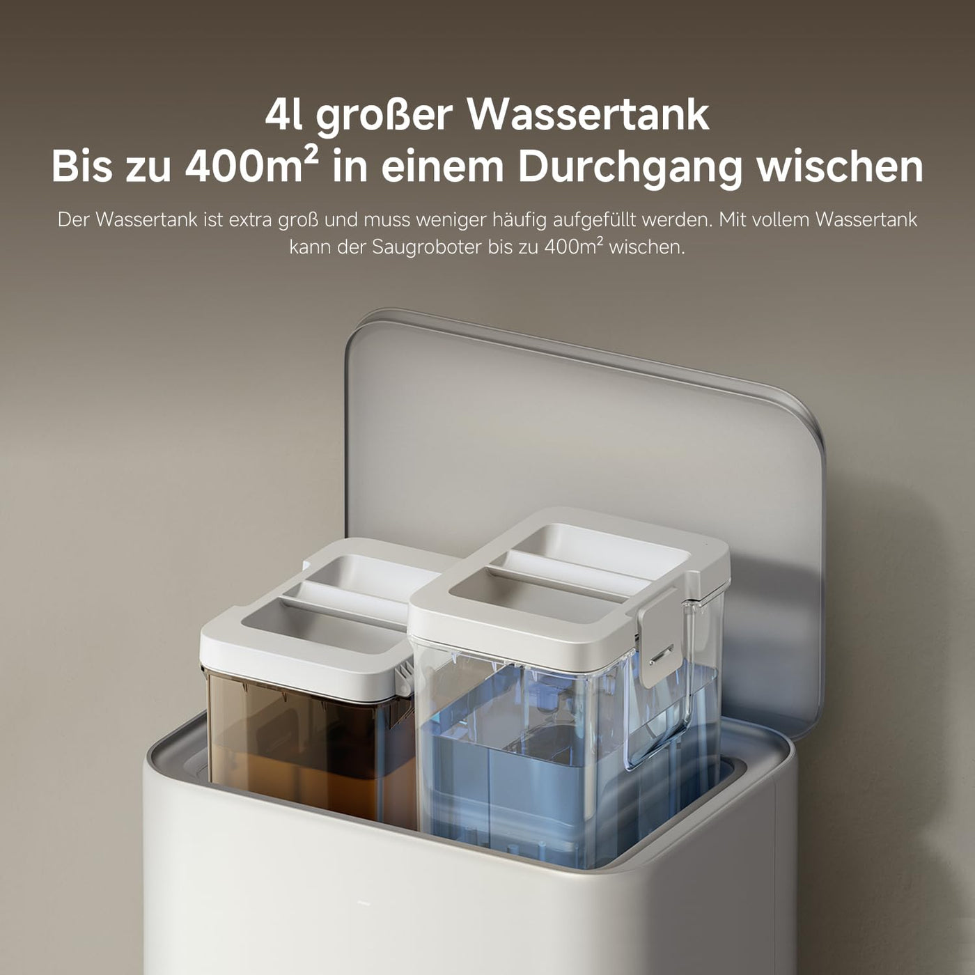 XIAOMI Robot Vacuum 5 Pro Saugroboter mit Wischfunktion, 20.000Pa, Ausfahrbarer Mopp & Seitenbürste, Selbstreinigende All-in-One Basisstation, KI-Navigation, App & Sprachsteuerung