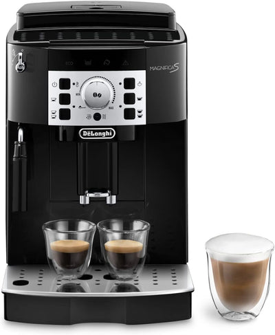 De'Longhi Magnifica S ECAM 22.110.B Perfetto Kaffeevollautomat mit Milchaufschäumdüse + Original EcoDecalk DLSC 500 Entkalker Wasserfilter DLSC002