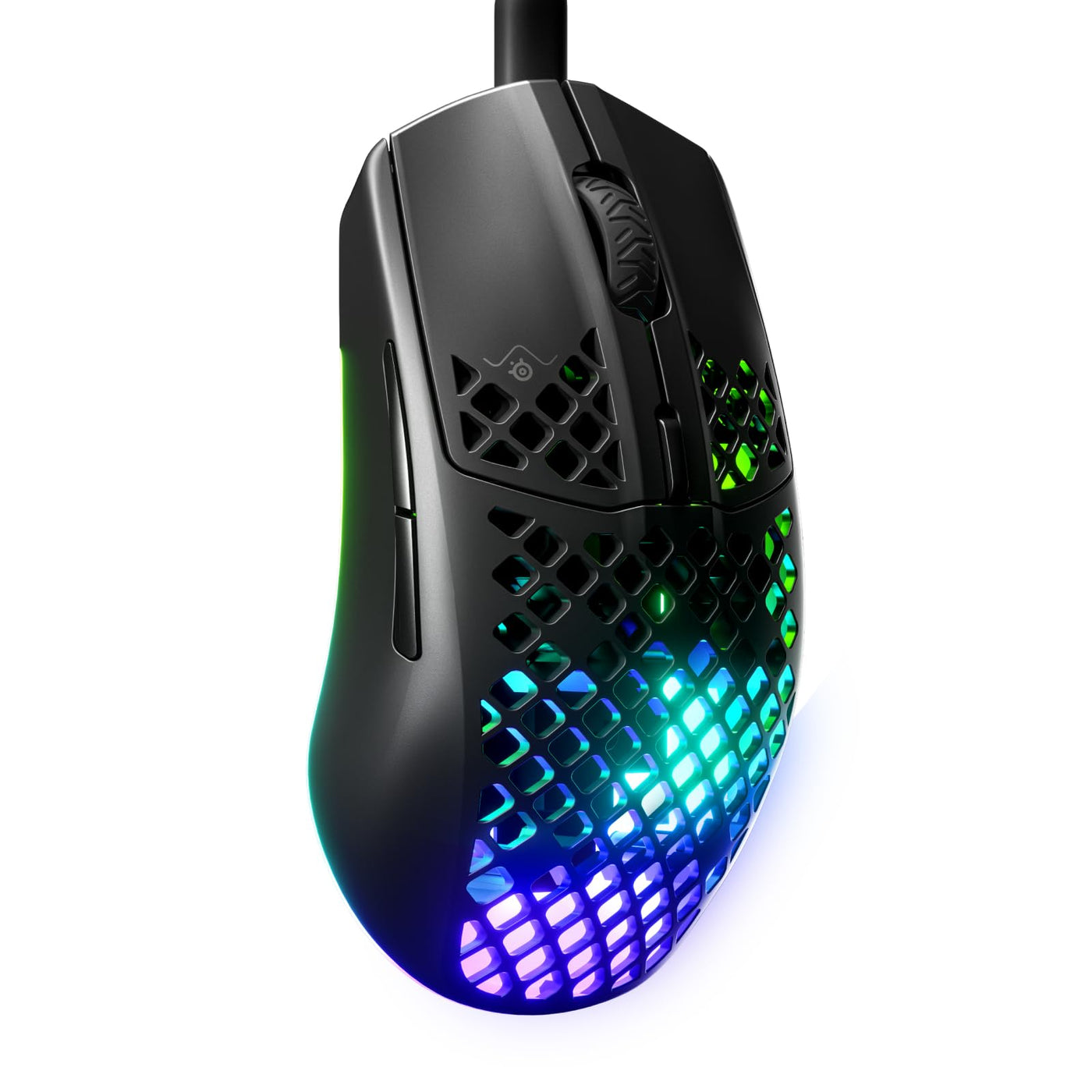 SteelSeries Aerox 3 - Superleichte Gaming-Maus - Optischer TrueMove Core Sensor mit 8.500 CPI - Ultraleichtes, wasserfestes Design - Schwarz