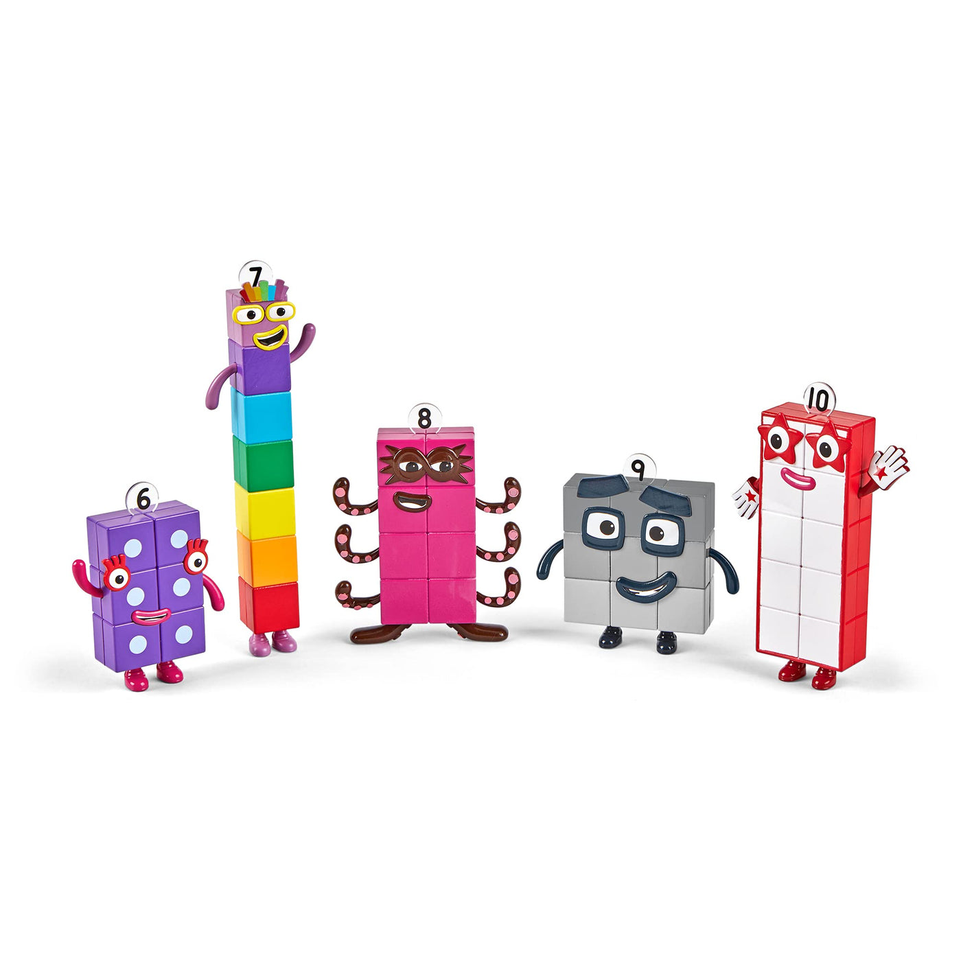 Learning Resources Numberblocks-Freunde Sechs bis Zehn, Spielfiguren, offizielle Sammelfiguren für Kinder ab 3 Jahren