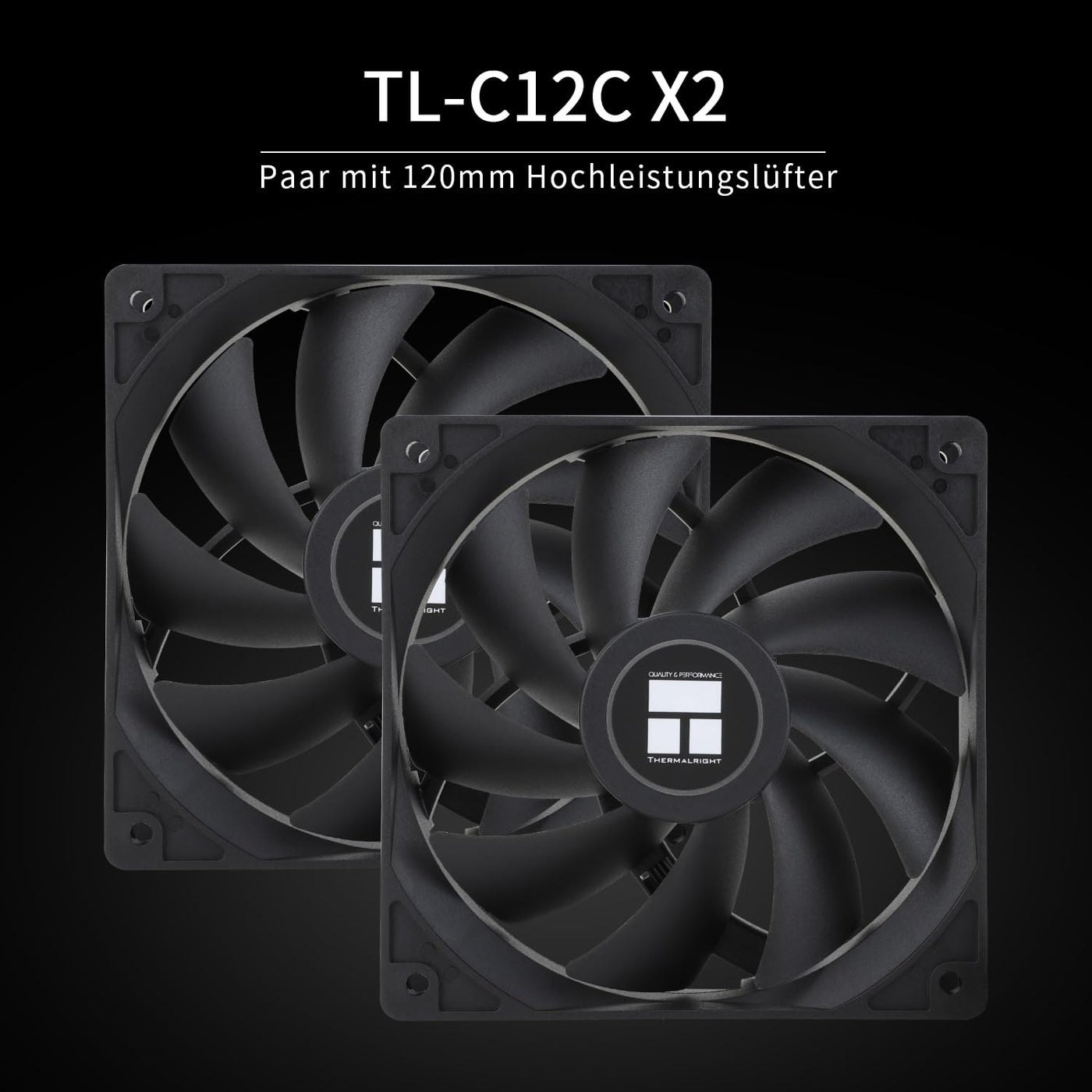 Thermalright Peerless Assassin 120 SE Black CPU-Kühler, 6 Heatpipes AGHP-Technologie, zwei 120-mm-PWM-Lüfter,1550 U/min Geschwindigkeit, für AM4/AM5 und Intel 1700/1851/115X/1200, Computer-CPU-Kühlung