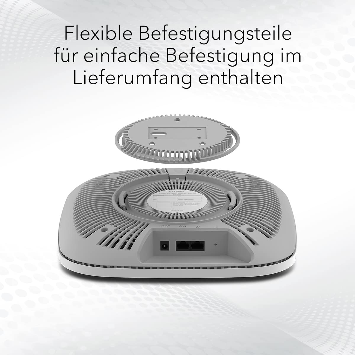 NETGEAR WAX625 WLAN Access Point PoE+ WiFi 6 (AX5400 Speed Dual-Band, WPA3, 802.11ax Mesh-fähig, 2.5G LAN, Lokal oder Insight Remote Management, PoE+ powered - Netzteil optional)