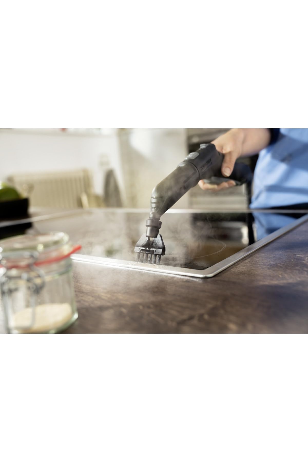 Kärcher Dampfreiniger SC 3 Deluxe EasyFix, Dampfdruck: 3,5 bar, Aufheizzeit: 30 s, Leistung: 1.900 W, Flächenleistung: 75 m², Tank: 1 l, mit Bodenreinigungsset, Mikrofaser-Bezug, Düsen und Rundbürste