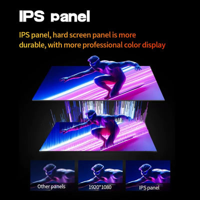 Gawfolk 24,5 Zoll Gaming Monitor mit Lautsprechern, 200 Hz PC Bildschirm FHD 1080P Rahmenlose Computermonitore, DisplayPort, HDMI, Augenpflege