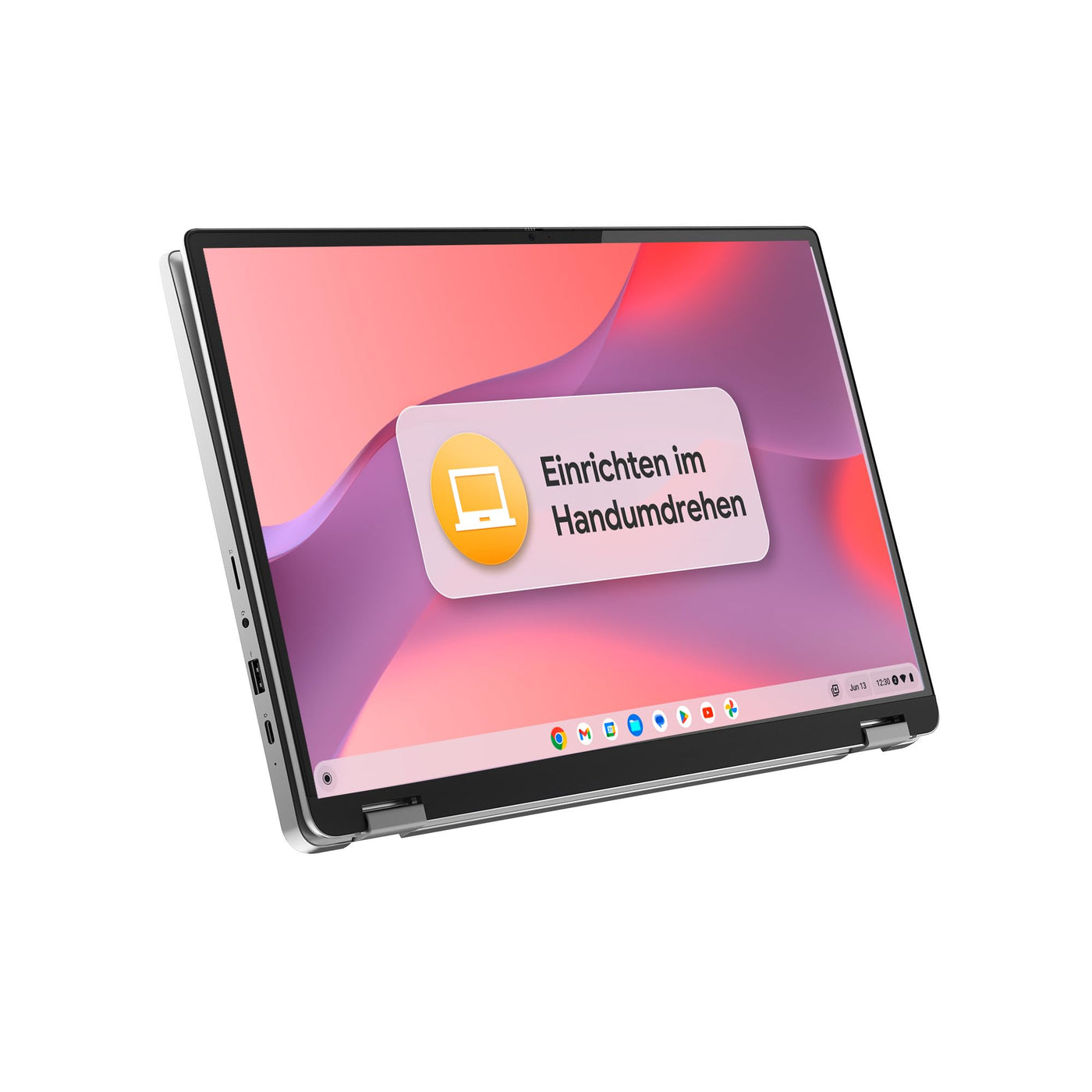 Lenovo Chromebook IdeaPad Flex 3 Convertible Laptop | 15.6" Full HD Display | Intel Celeron N4500 | 8GB RAM | 128GB eMMC | Intel UHD Grafik | ChromeOS | QWERTZ | grau | 3 Monate Premium Care