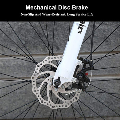 Wmmner Hardtail Fat Tire Mountainbike Für Erwachsene, Männer Frauen Mountainbike Mit Dual Disc Brake, High Carbon Steel Front Suspension All Terrain Mountain Bike, New Red, 26 Zoll 7 Speed/Schwarzer/2